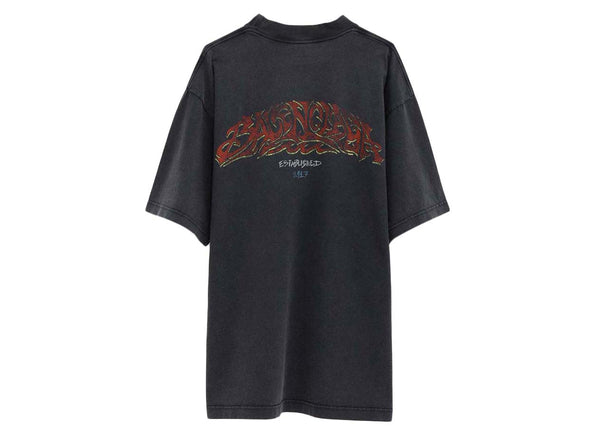 T-shirt coupe moyenne Balenciaga gris foncé