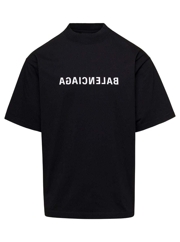 T-shirt miroir Balenciaga noir