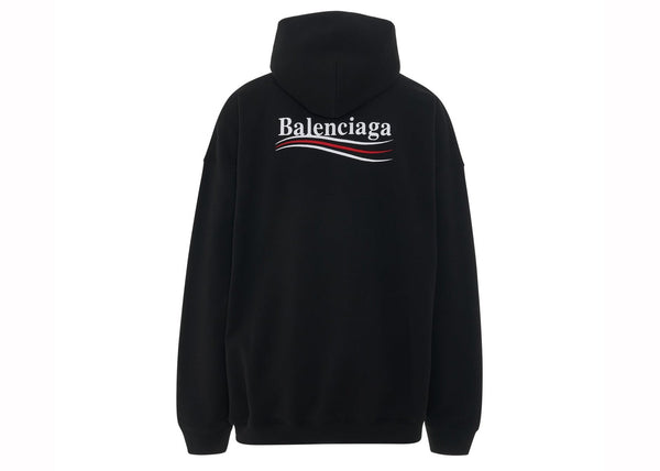 Sweat à capuche Balenciaga Political Campaign Large Fit Noir