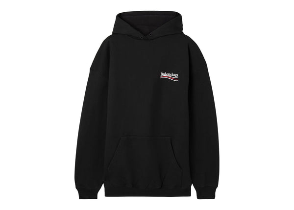 Sweat à capuche Balenciaga Political Campaign Large Fit Noir