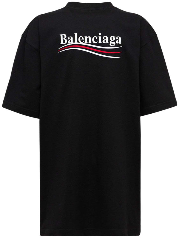 T-shirt coupe large Balenciaga Political Campaign Noir