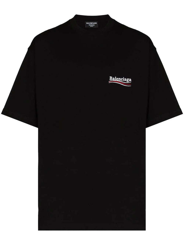 T-shirt coupe large Balenciaga Political Campaign Noir