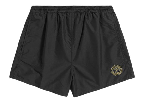 Short de bain coupe classique Balenciaga noir