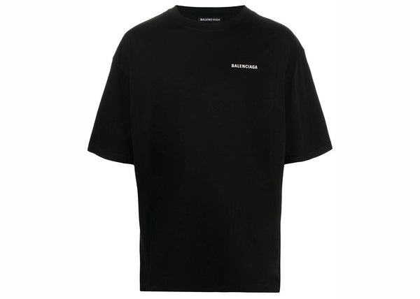 T-shirt à manches courtes coupe décontractée Balenciaga noir