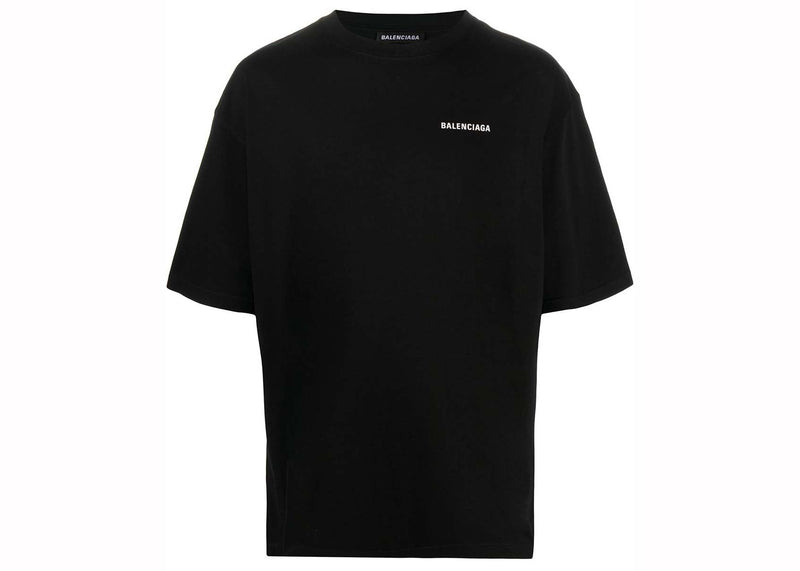 T-shirt à manches courtes coupe décontractée Balenciaga noir