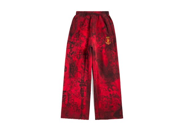 Pantalon de survêtement baggy skater Balenciaga rouge