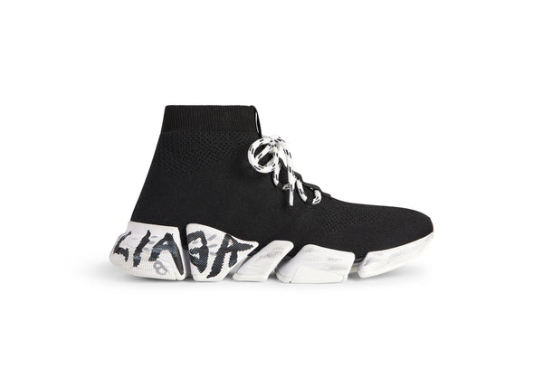 Balenciaga Speed ​​2.0 à lacets Noir Graffiti