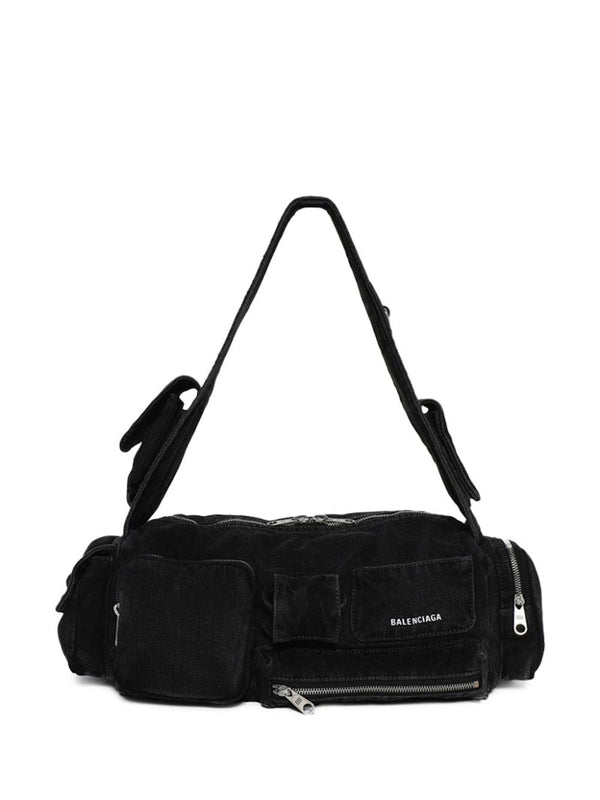 Sac bandoulière Balenciaga Superbus noir vintage