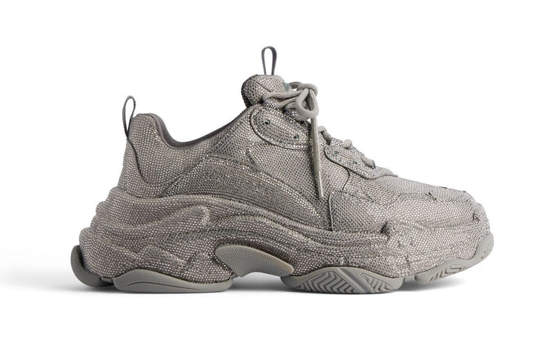Balenciaga Triple S Strass Gris Foncé