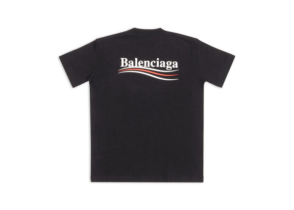 T-shirt Balenciaga Political Campagin Small Fit pour femme, noir