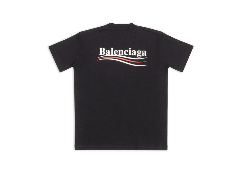 T-shirt Balenciaga Political Campagin Small Fit pour femme, noir