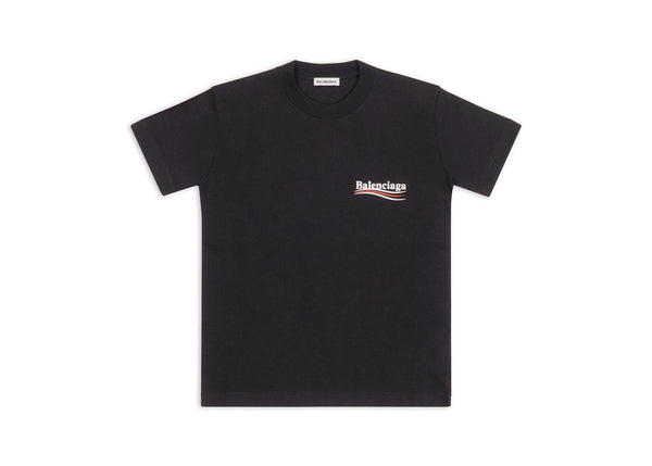T-shirt Balenciaga Political Campagin Small Fit pour femme, noir