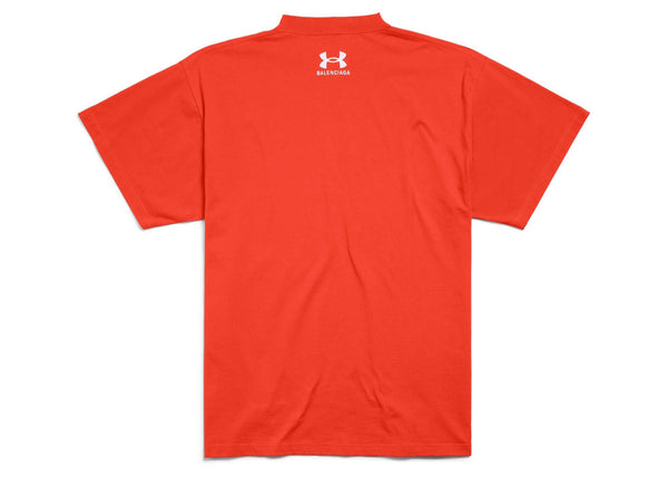 T-shirt oversize Balenciaga x Under Armour rouge/blanc