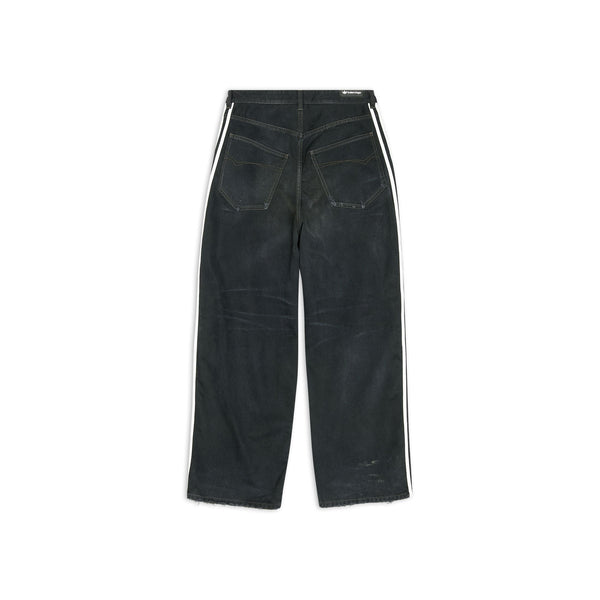 Pantalon ample Balenciaga x adidas noir
