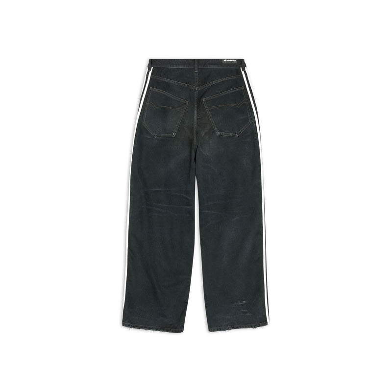 Pantalon ample Balenciaga x adidas noir