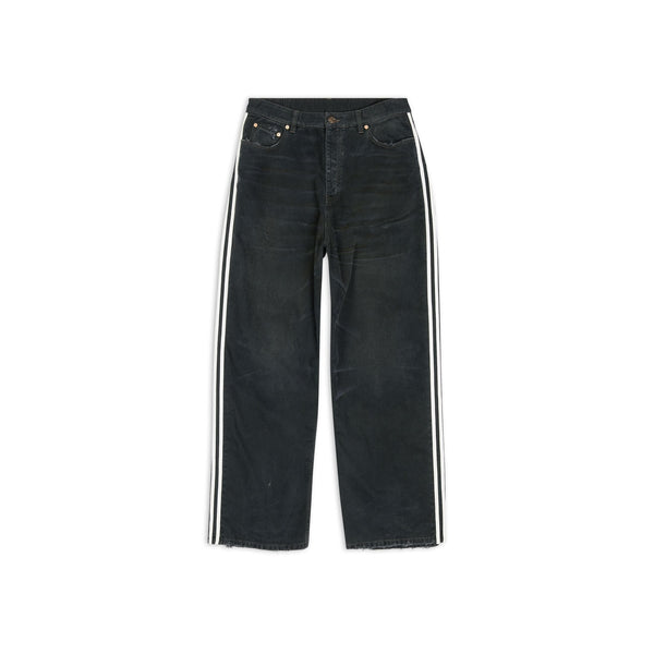Pantalon ample Balenciaga x adidas noir