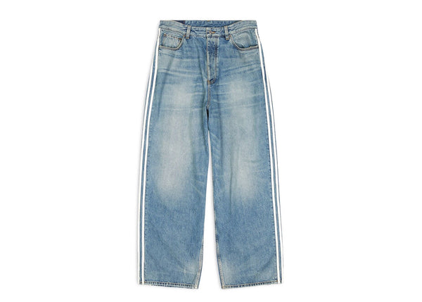 Pantalon ample Balenciaga x adidas bleu