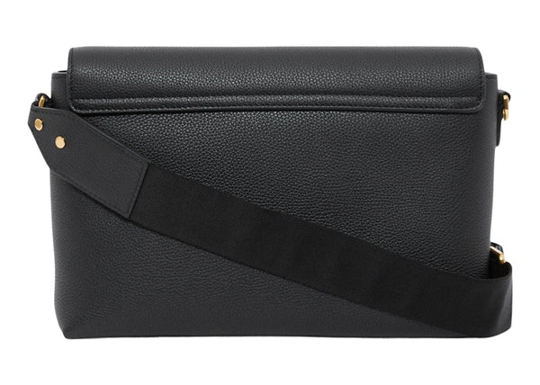 Sac bandoulière Burberry en cuir et Vintage Check Note Noir