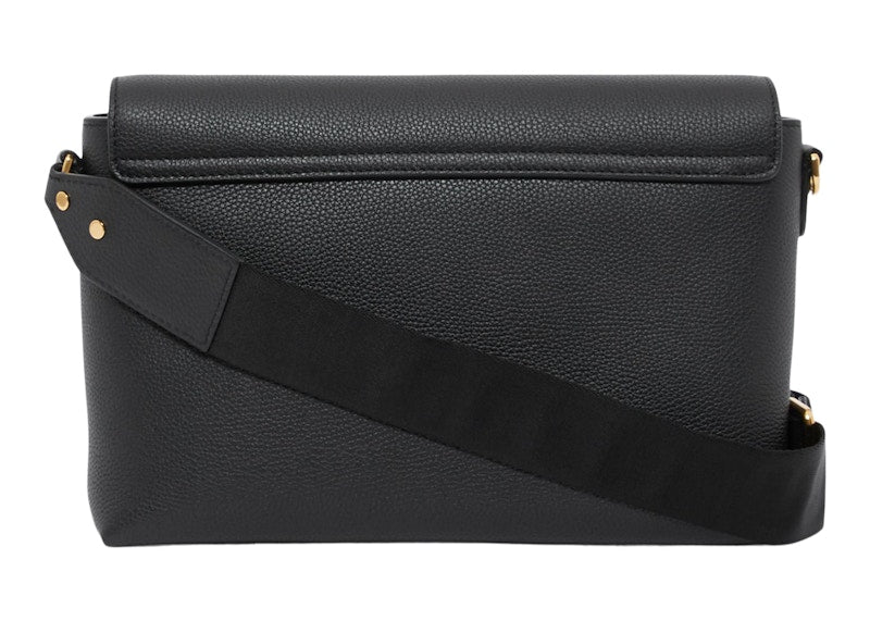 Sac bandoulière Burberry en cuir et Vintage Check Note Noir