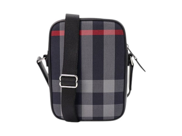 Burberry Paddy Check Messenger Bleu Marine/Gris 