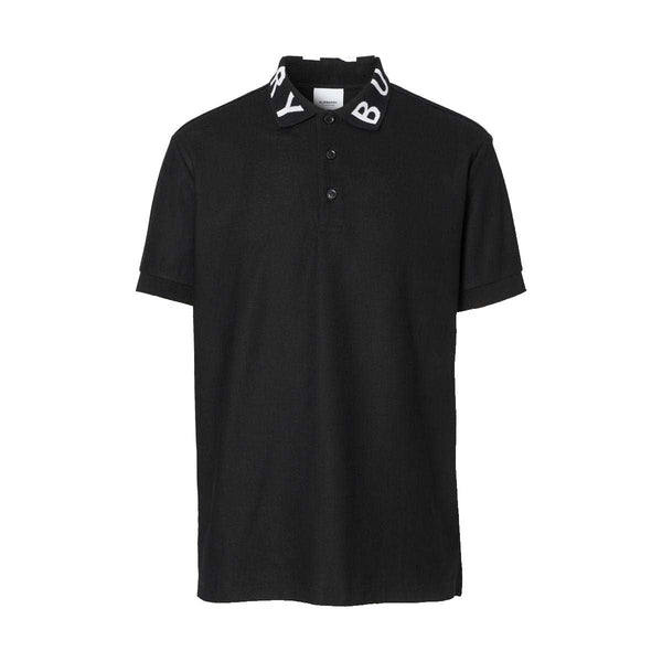 Polo Burberry Ryland à col et logo noir