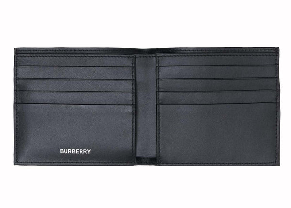 Portefeuille à deux volets Burberry Vintage Check beige/noir