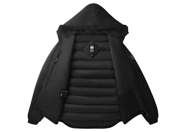 Veste à capuche Canada Goose Black Label Lodge Vert militaire 