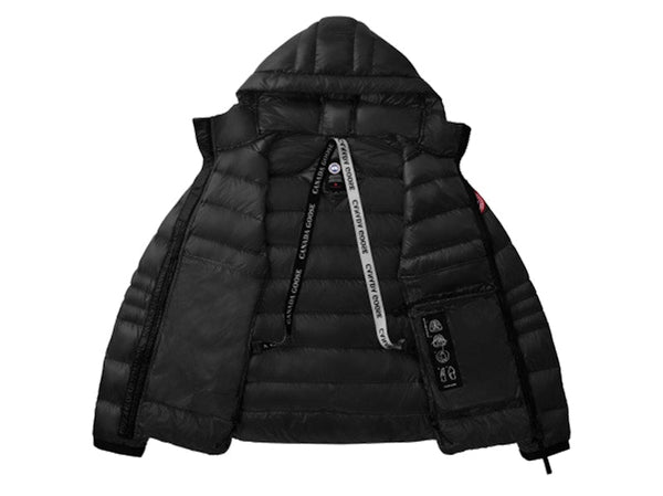 Canada Goose Crofton Daunenjacke mit schmaler Passform und Kapuze, Schwarz 