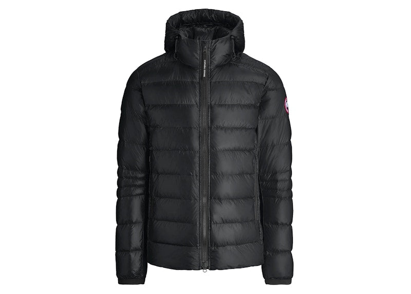 Canada Goose Crofton Daunenjacke mit schmaler Passform und Kapuze, Schwarz 