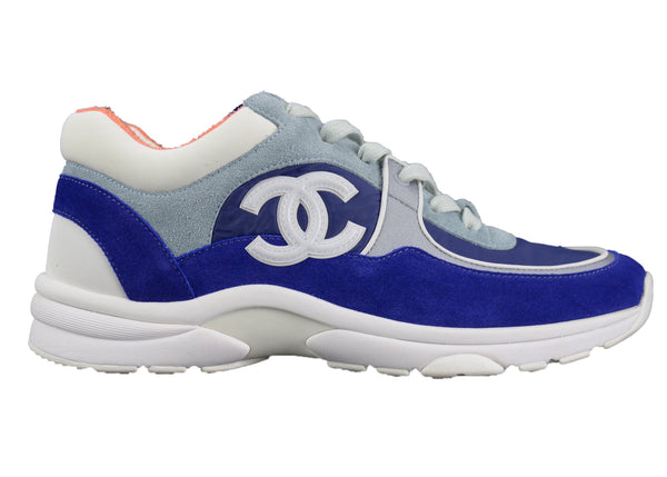 Chanel Low Top CC Lila Blau