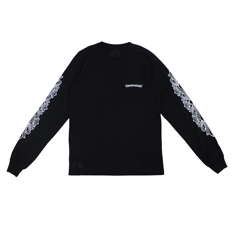 T-shirt à manches longues Chrome Hearts Eye Chart Dagger noir