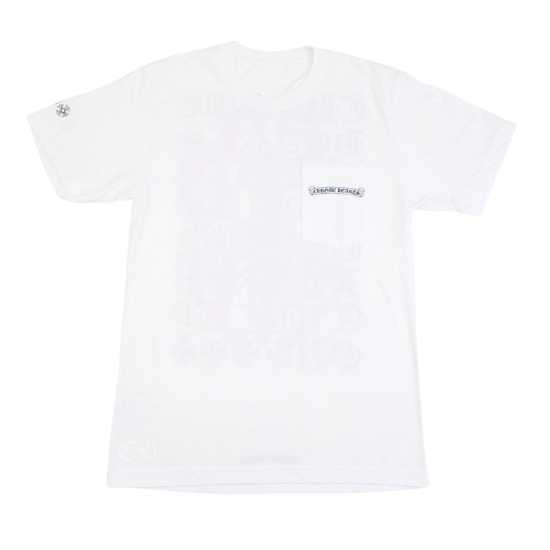 T-shirt Chrome Hearts Eye Chart Dagger Blanc