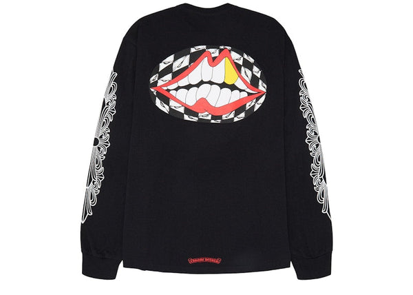 Chrome Hearts Matty Boy Flower Chomper L/S T-shirt Black