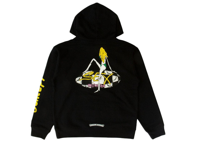 Chrome Hearts Matty Boy Sex Records Konzept Hoodie Schwarz