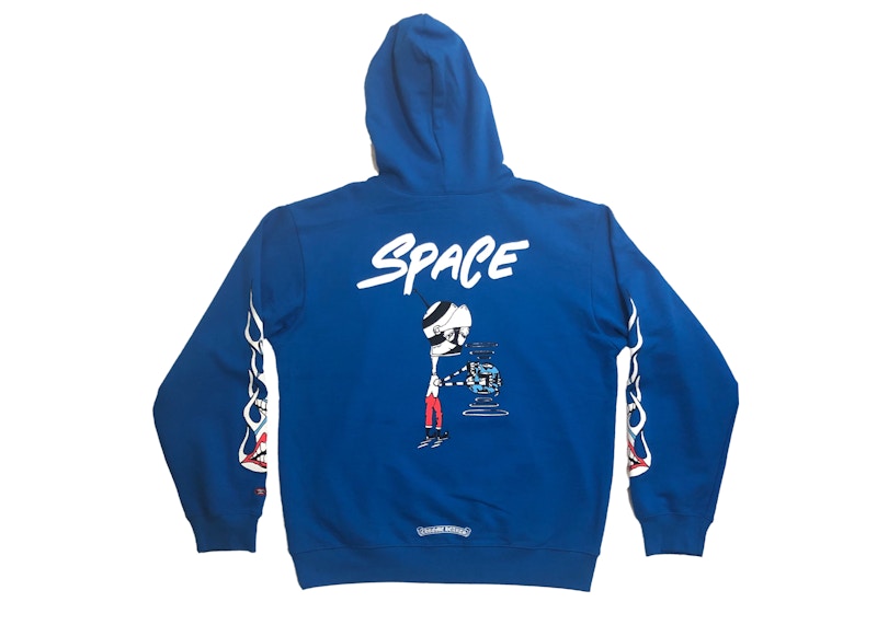 Sweat à capuche Chrome Hearts Matty Boy Space bleu