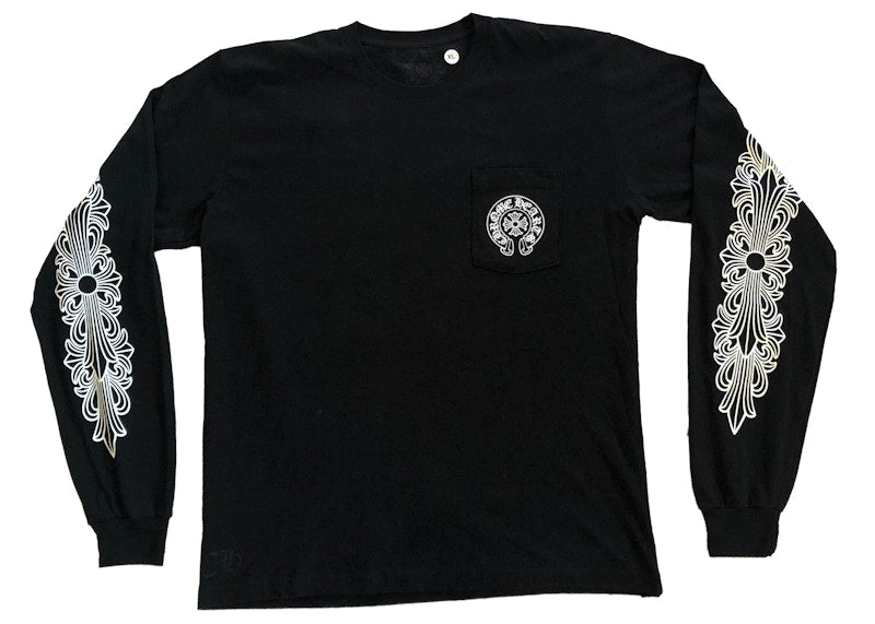 T-shirt manches longues exclusif Chrome Hearts Miami noir