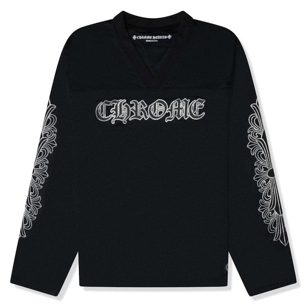 Maillot à manches longues Chrome Hearts Stadium Mesh noir