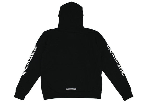 Sweat à capuche avec logo vertical Chrome Hearts noir