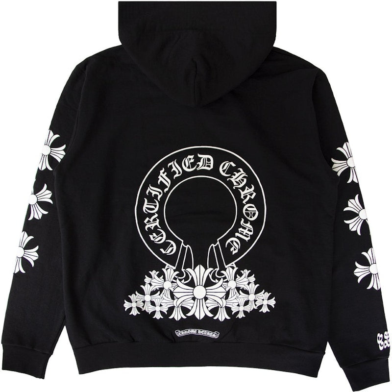 Sweat à capuche noir certifié Lover Boy Chrome Hearts x Drake