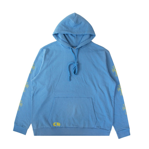 Chrome Hearts x Drake Girls Love Chrome Kapuzenpullover Hellblau