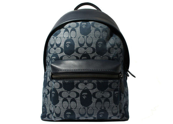 Sac à dos Coach x BAPE bleu marine 