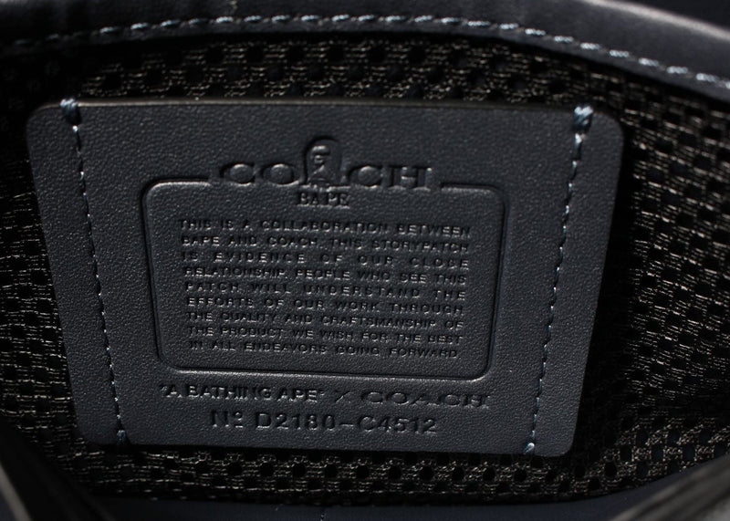 Sac ceinture Coach x BAPE Turnlock Tab Bleu marine 