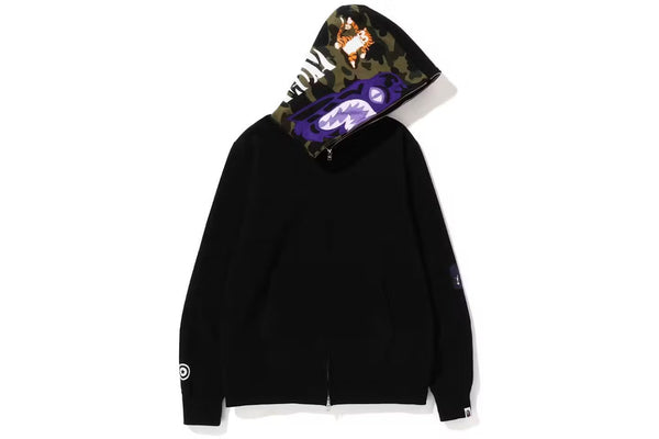 Sweat à capuche zippé BAPE 1St Camo Tiger (SS23)
 Noir