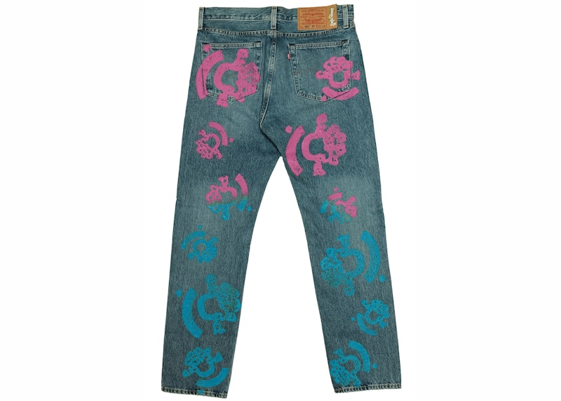 Jean Denim Tears Bstroy Tears 501 Light Wash Rose/Bleu