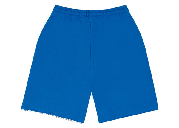 Short de survêtement universitaire en denim bleu roi
