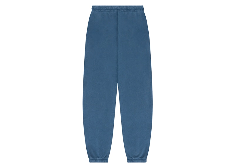 Pantalon de survêtement universitaire en denim bleu marine