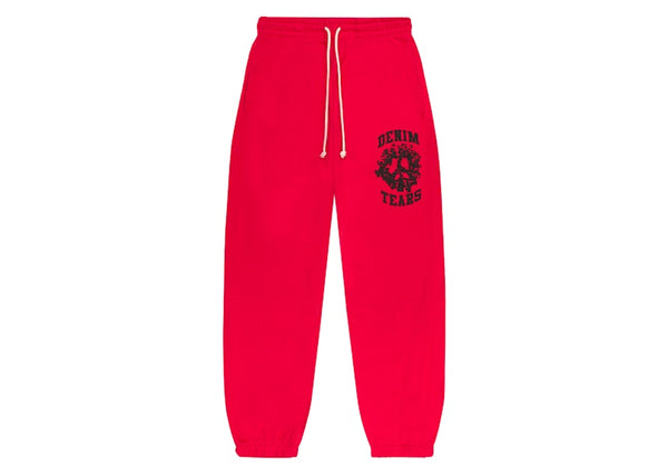 Pantalon de survêtement universitaire en denim Denim Tears (SS24) Rouge