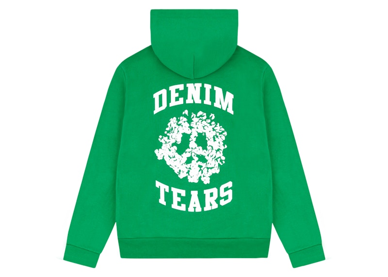 Denim Tears Denim University Kapuzenjacke mit Reißverschluss Grün