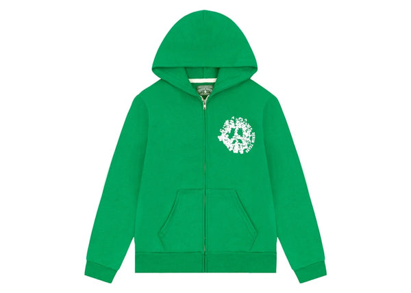 Sweat à capuche zippé Denim Tears Denim University Vert