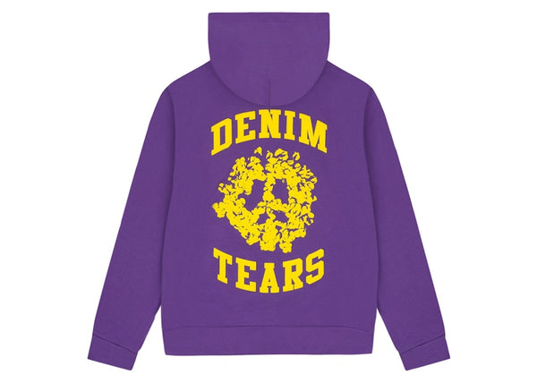 Sweat à capuche zippé Denim Tears Denim University Violet